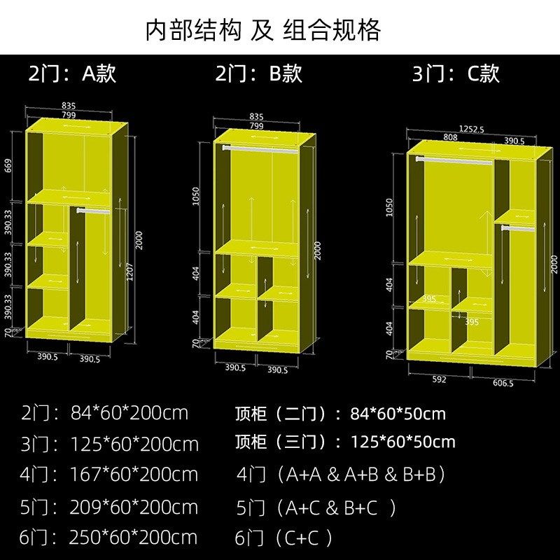 北美红橡木衣柜两门三门小户型实木衣橱四门五门六门组合柜子,住宅家具,独立衣柜,淘宝优惠券,粉丝福利购,淘宝优惠卷
