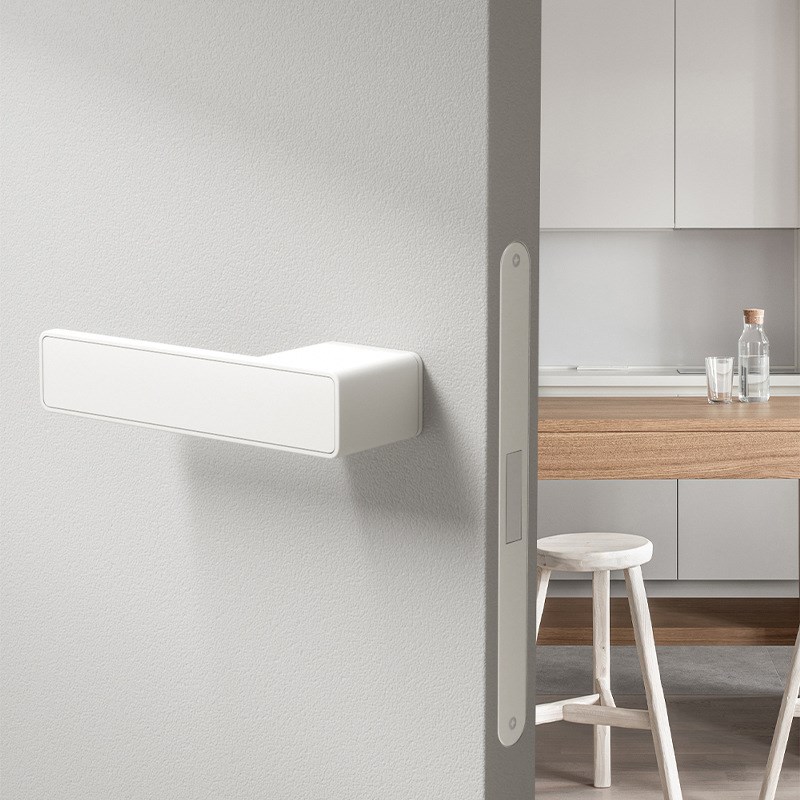 磁吸极简门锁意式室内卧室隐藏门把手房间门家用静音现代简约锁具