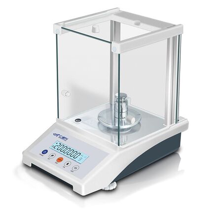 实验室电子天平 万分之一外校准防风高精度天平0.01mg电子秤