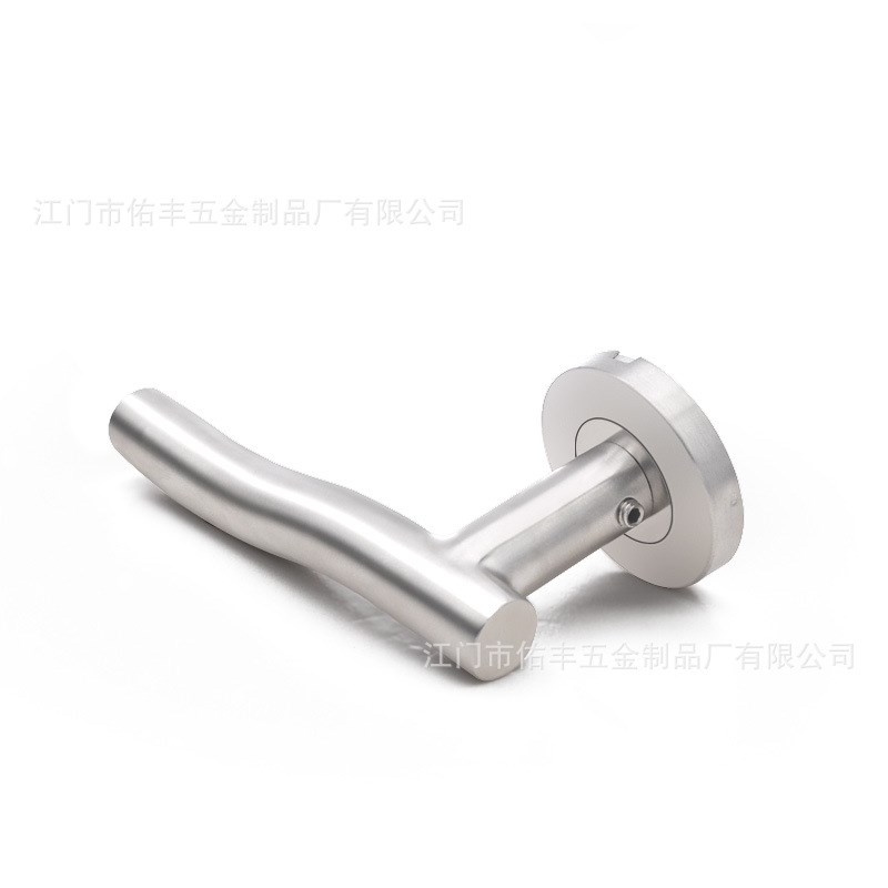 厂家生产不锈钢管空心门把手 防火门分体锁 分体式门拉手 门执手