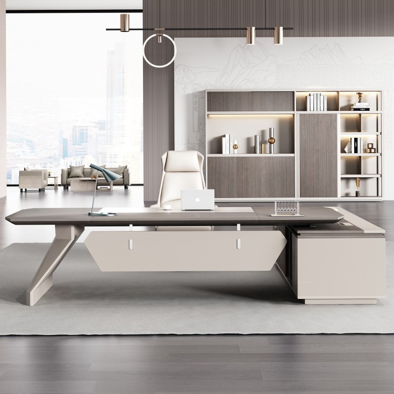 办公家具桌子办公室老板桌总经理单人老板办公桌简约现代大班台