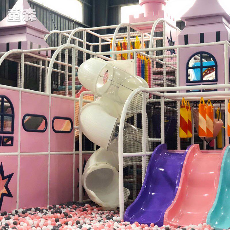 室内儿童乐园设施小型商场淘气堡拓展设备大型游乐场蹦床积木乐园