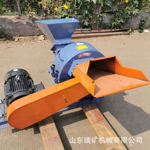 秸秆木屑粉碎机树枝碎枝x机干磨家用电动移动式多破碎机