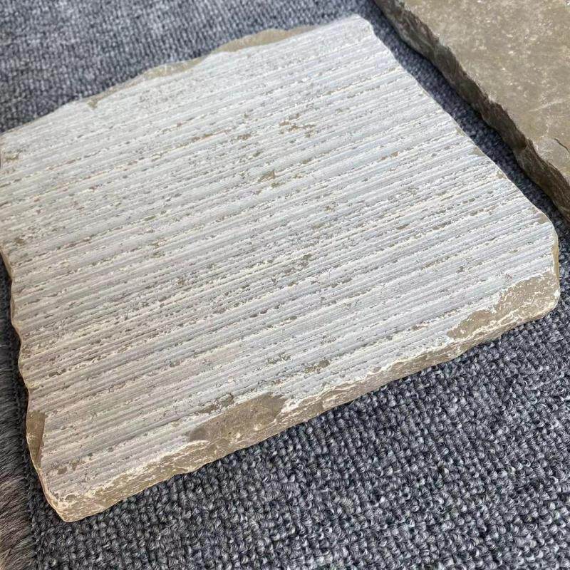 别墅莱姆石天然洞石板户外露台地铺石材庭院花园路U面室内院子地