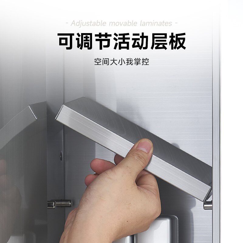 智能浴室b镜柜不锈钢卫生间镜子收纳一体柜防雾带灯款挂墙式定制