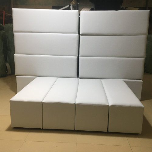 小凳子白色会展活动面包凳皮凳子方凳沙G发凳40cm高小方墩婚礼车