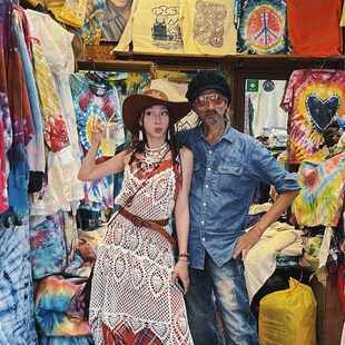 度假风镂空吊带裙针织勾花沙滩罩衫海边宽松百搭格子不规则连衣裙