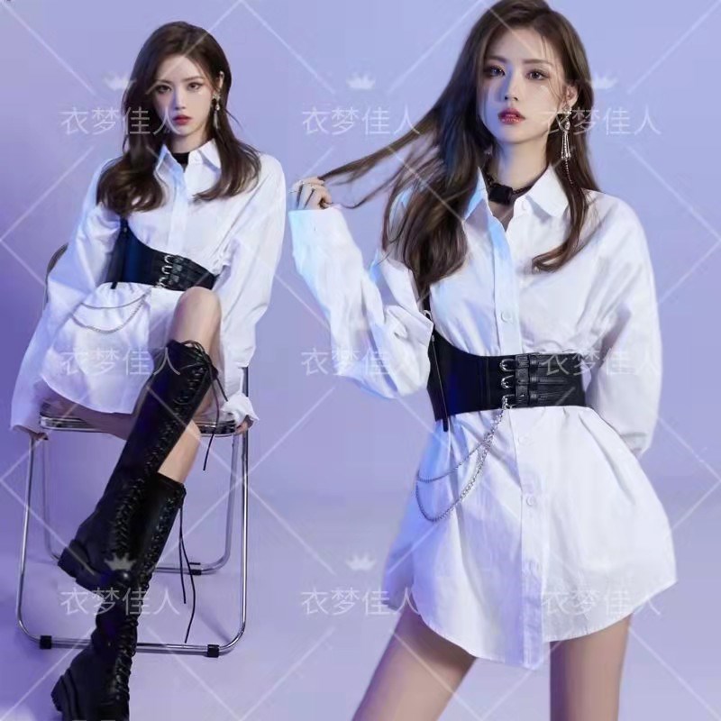 21新款影楼主题个人形象照写真服装韩系高级感简约少女艺术照摄影
