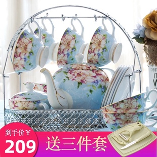 美式骨瓷咖啡杯套装欧式下午x茶茶具咖啡具英式陶瓷红茶杯结婚送