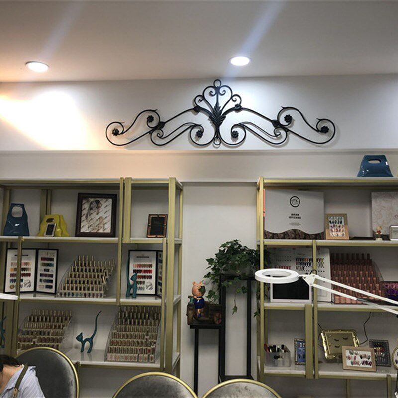 欧式铁艺门饰墙壁饰品黑色窗上装饰壁挂窗帘壁Q饰现货室内窗户饰