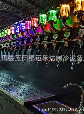 鲜啤酒墙风冷水冷一体啤酒墙出酒量大风冷带化霜功能尺寸多样式全