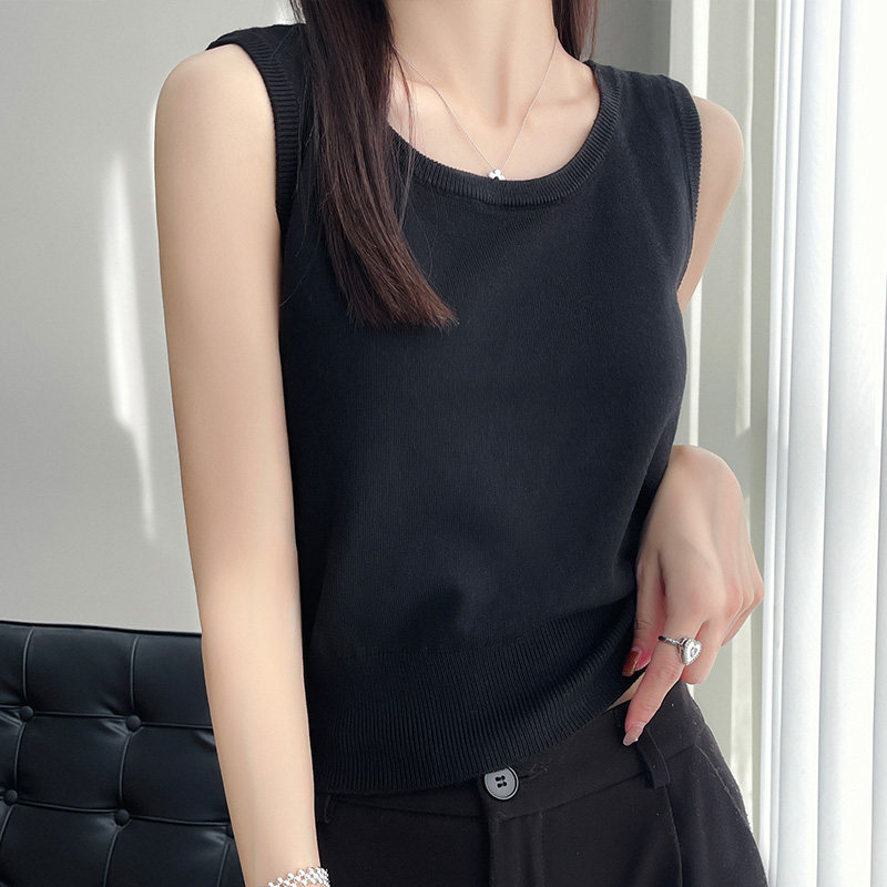 冰丝小吊带背心女内搭短款夏季薄款外穿防走光遮副乳无袖坎肩t恤