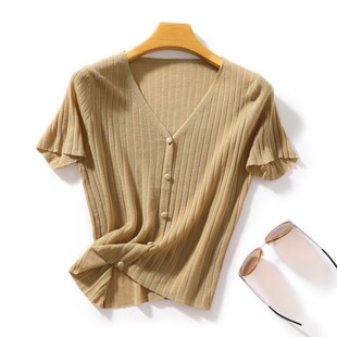 针织冰丝外套女韩版 新款 宽松配吊带小披肩 女夏季 苎麻防晒外搭开衫