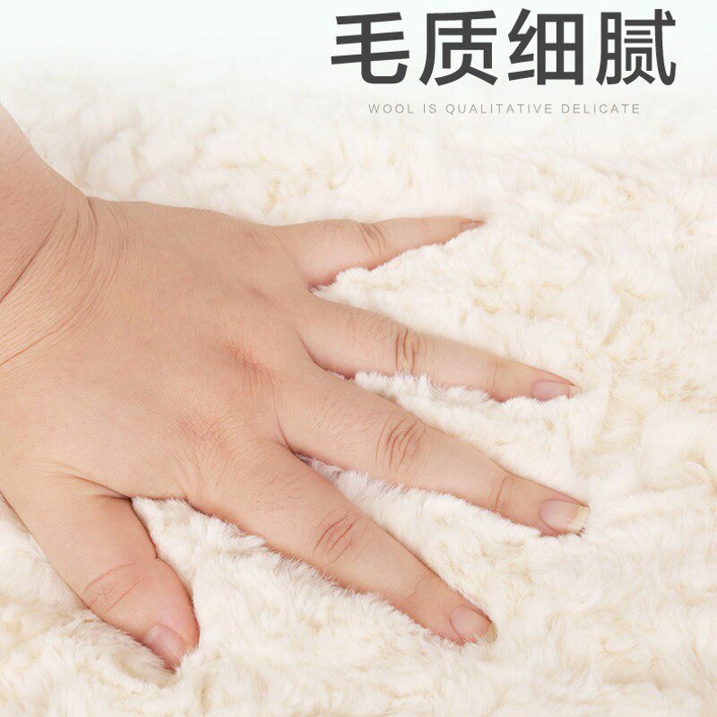 汽车坐垫冬季毛绒三件套短毛绒冬天坐垫汽L车冬季保暖单片车座椅