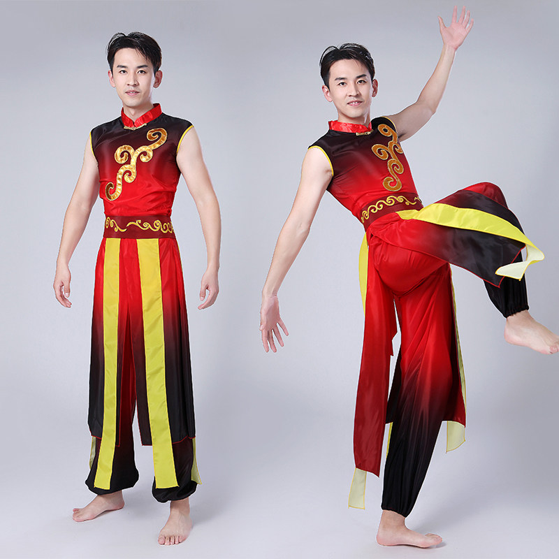 2020新款中国风水鼓舞演出服装女打大鼓男打鼓服装男女现代成人饰