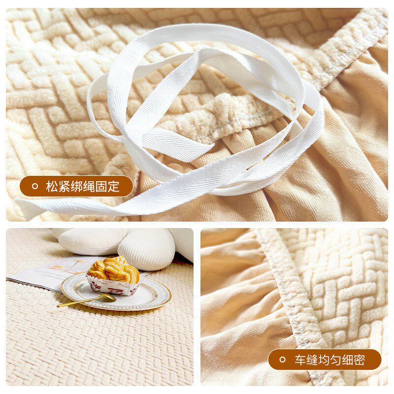一体式全包塔芙绒沙发笠s纯色奶油风沙发防尘罩布高级感弹力沙发