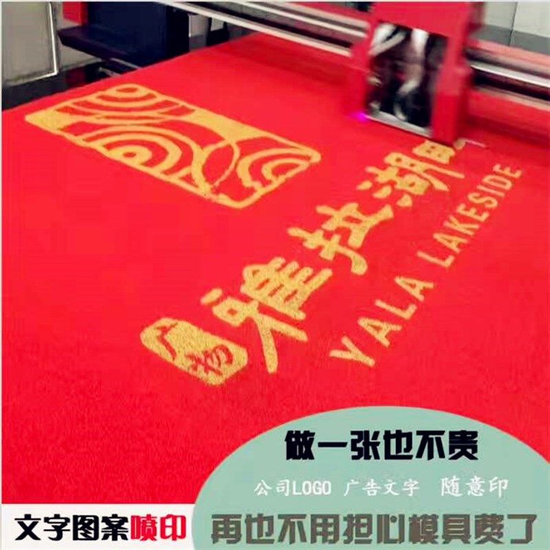 定制电梯星期地毯酒店logo塑料C可水洗迎宾入户门垫裁剪尺寸进门