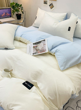 全棉被套单件100双人被罩15w0x200x230宿舍单人床单被单三件套