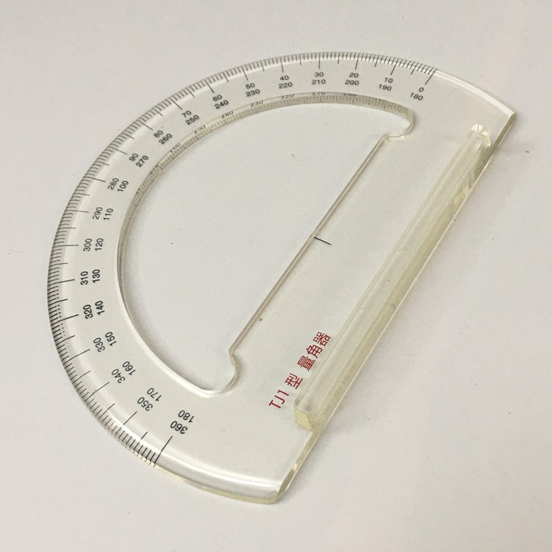 TJ-1量角器IMPA471586有机玻璃带手柄船用海图航海绘图奥洛斯新品