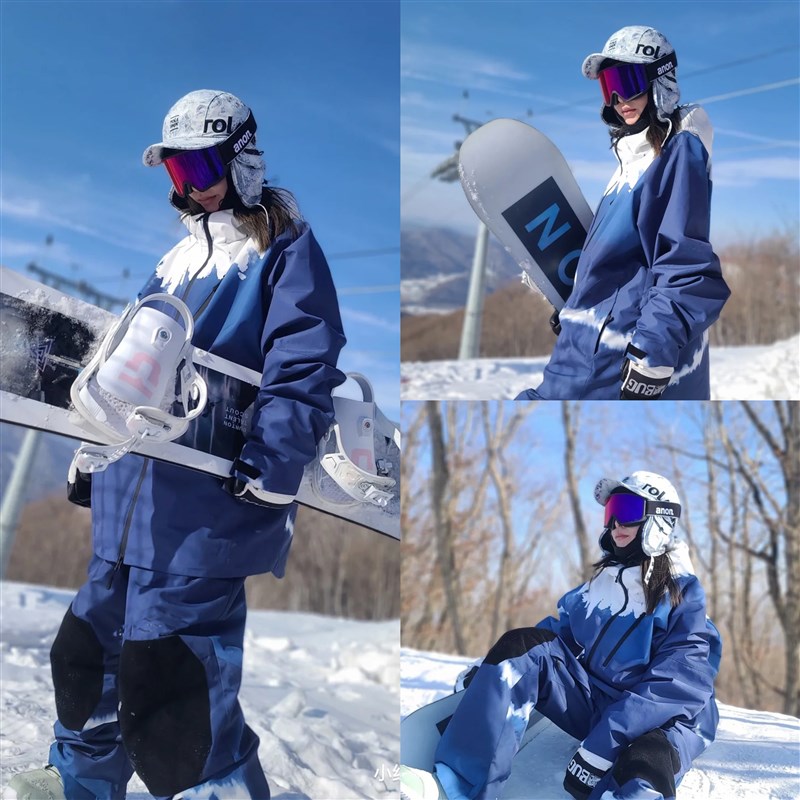 Gsousnow新款滑雪服女单板宽松防水防风透气加厚双板Mine77雪地服