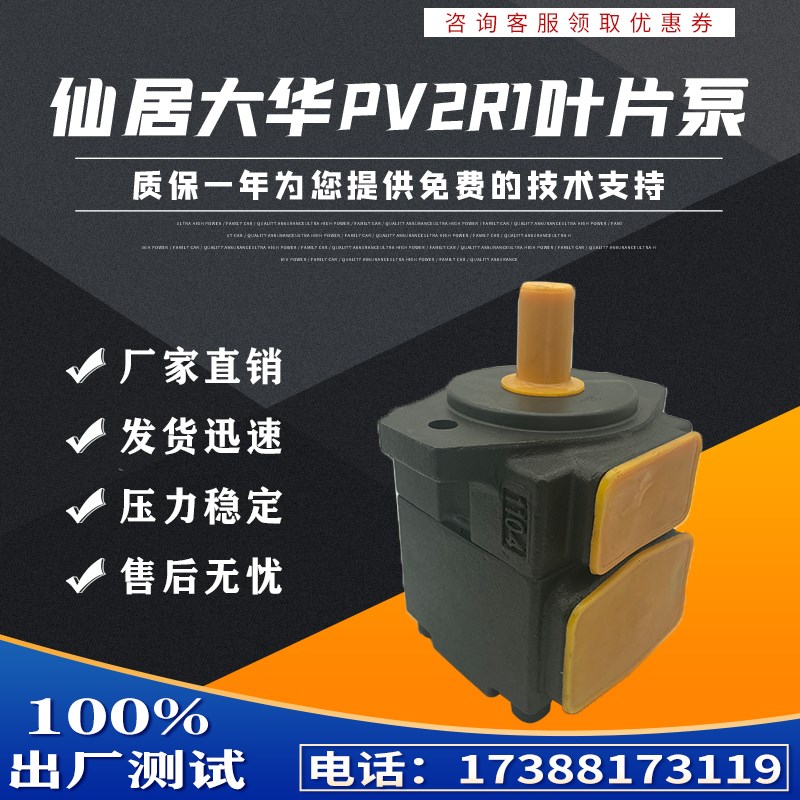 仙居大华叶片泵PV2R1-19-F-R液压泵总成PV2R1-23-F-R液压泵油泵