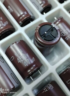 450v47uf黑金刚18*25固定电解电容器KXG显示器滤波高频低阻长寿命