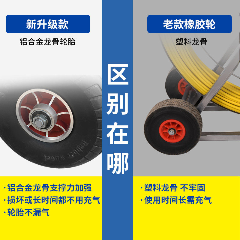凌月穿线器电工神器拉线玻璃钢穿管器引线器通管器光缆穿孔器拉管