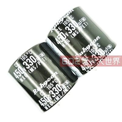 450v330uf红宝石35*35铝电解电容MXG变频器驱动直流滤波105度