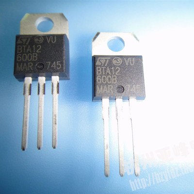 全新ST原装双向可控硅BTA12-600B 12A 600V TO-220 BTA12600B