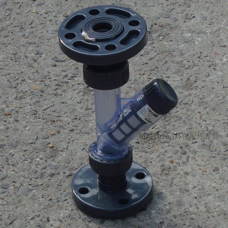 带法兰式塑料Y型过滤器 DN15/20/25/32/40UPVC 管道滤网过滤器,橡塑材料及制品,塑料盒/塑料箱/塑料柜,淘宝优惠券,粉丝福利购,淘宝优惠卷