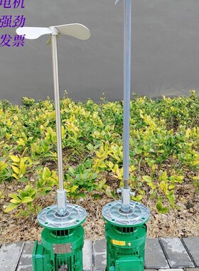 正宗铜芯 水处理立式加药绿色加强型搅拌机 溶药装置 摆线针轮减