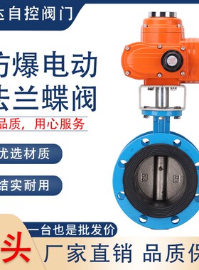 D941X-16 精小型防爆电动法兰蝶阀 DN50 65 80 100 125 150 200