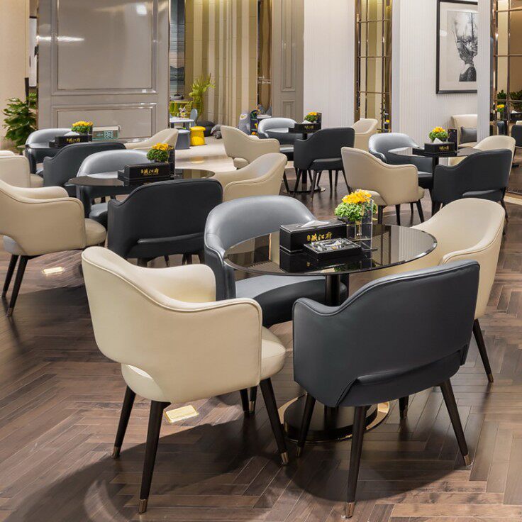 欧式售楼部处洽谈桌椅组合一桌四椅现代简约酒店影楼接待4S沙发