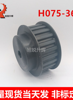 45号钢同步轮现货H36齿 带宽19 带台带挡边 36H075