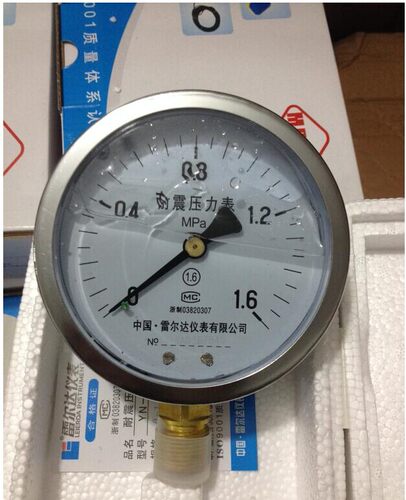 雷尔达YN100 0-40MPA全规格耐震压力表充油压力表抗震压力表