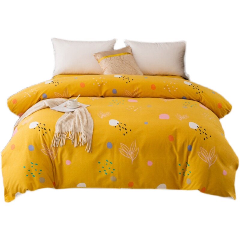 秋冬加厚棉磨毛被套加大u活性生态磨毛单品多规格拉链单品被套