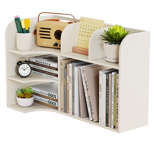 桌面书架多层置物架办公桌上文件收纳柜子工N位分层储物箱整理神