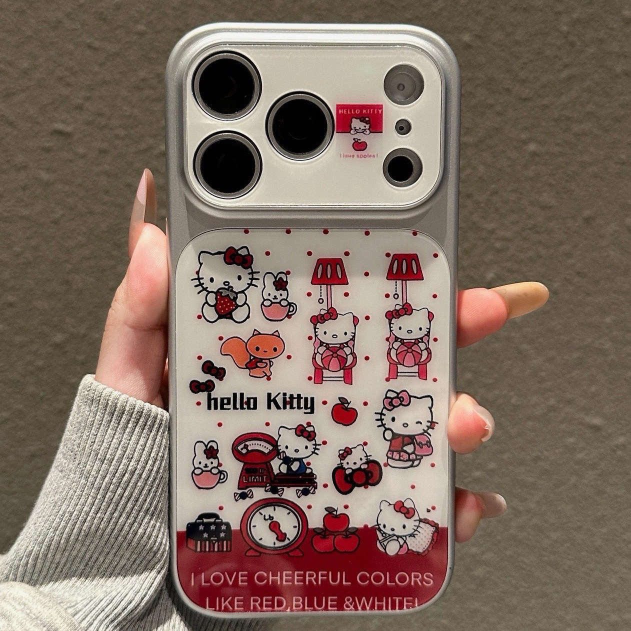 日韩波点可爱Kitty猫米菲兔适用iPhone17promax手机壳苹果15pro新款16pro可爱卡通13女14大视窗15防摔磁吸壳