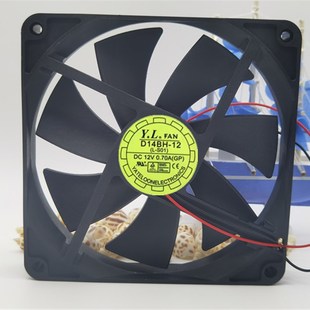 悦伦14CM 巨龙矿龙电源散热风扇D14BH 12V0.70A PWM 厘米14025