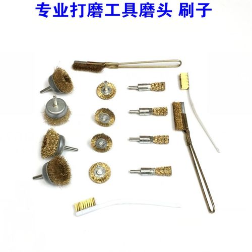 轮鼓轴头除锈磨头 清洁钢丝刷 带柄钢丝轮 钢丝笔刷 碗型钢丝轮