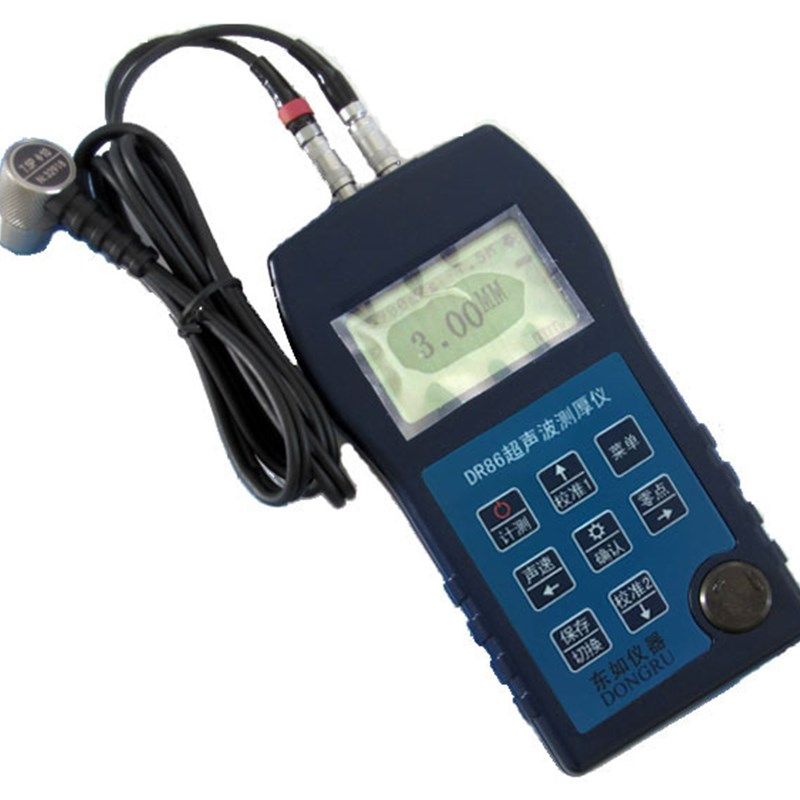 DR86超声波测厚仪高精度壁厚仪钢板塑料玻璃 DR87穿透涂层型测厚