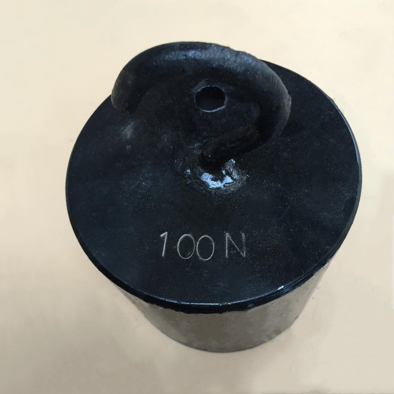 铸铁单钩砝码2kg牛顿制作砝码1N2N5N400N500N