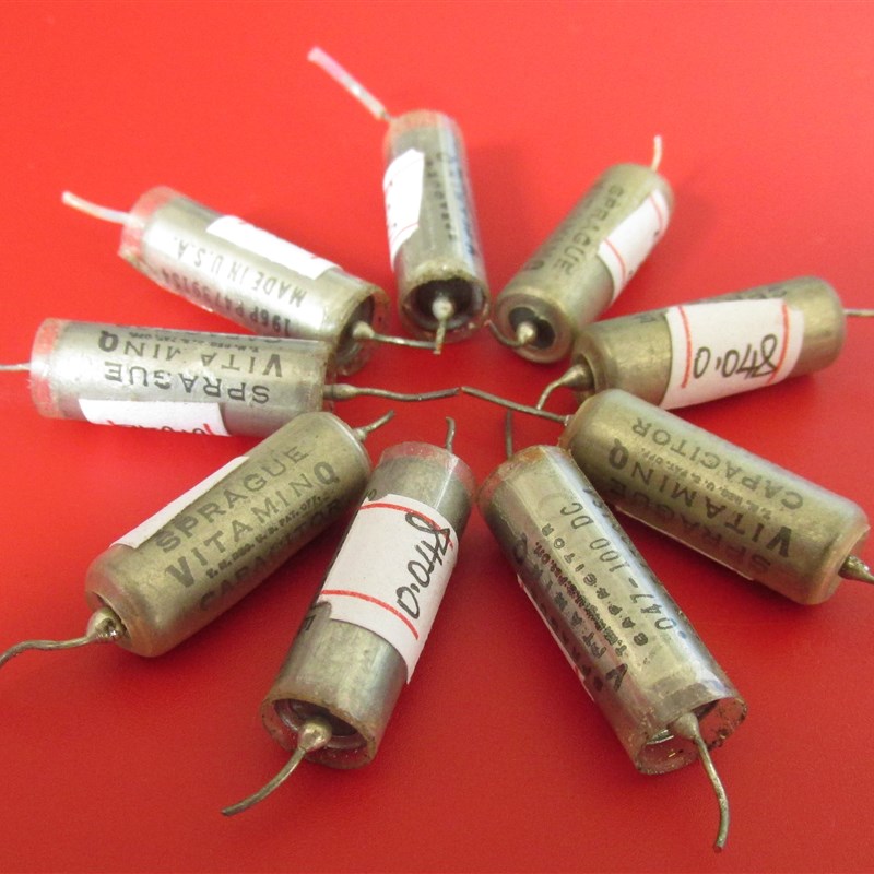 美国斯碧SPRAGUE VQ电容0.047uf 100V/ VQ维他命电容42元一对