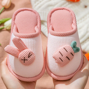 女童拖鞋2022新款冬款小童居家棉鞋室内儿童托拖鞋男幼童女宝冬季