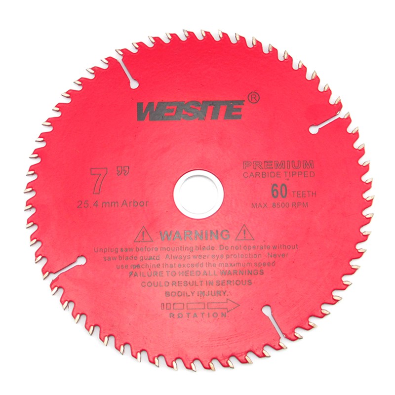 WEISITE 7/8寸合金锯片 木工圆锯片铝合金切割片 合金齿木材锯盘