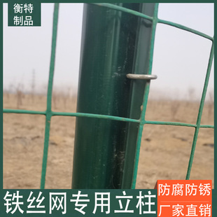 立柱防撞燕尾柱铁丝网柱子果园围网柱隔离公路圈地加厚加固隔离
