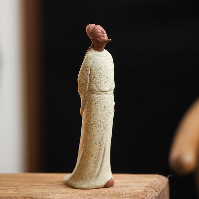 李白雕像古代人物新中式陶瓷雕塑家居书房桌面摆放工艺品装饰摆件