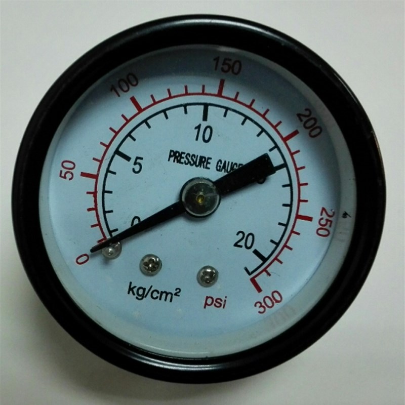 小巧型压力表 轴向背接出式压力表 y-40-z 20kg 2300psi 牙PT1/8