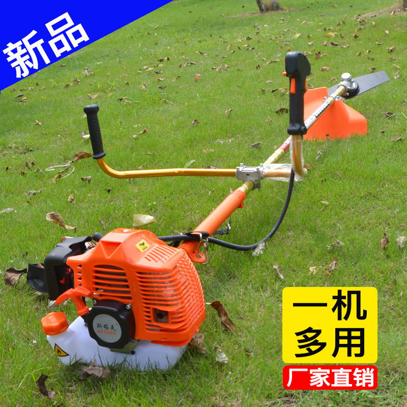 四冲程两冲程割草机侧挂式打草机小型收割机汽油割稻机果园除草机