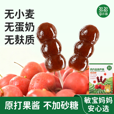 多多的小园鸡内金山楂葫芦串棒棒糖不加砂糖零食送敏宝宝儿童食谱